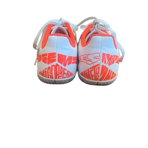 Adidas Unisex-Child X Speedportal Messi.4 Indoor Soccer Shoes, orange, size 6 - Picture 4 of 6